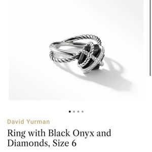 David yurman ring (black onyx)